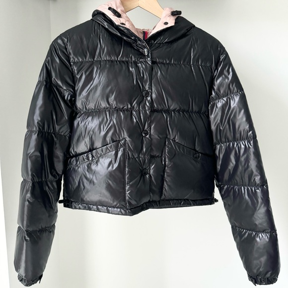 Moncler Black Bardanette Down Jacket Size 0 - Picture 7 of 15